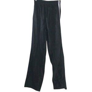 Range Performance Black Polyester Track Pants L With Side Stripes & Elastic Wais